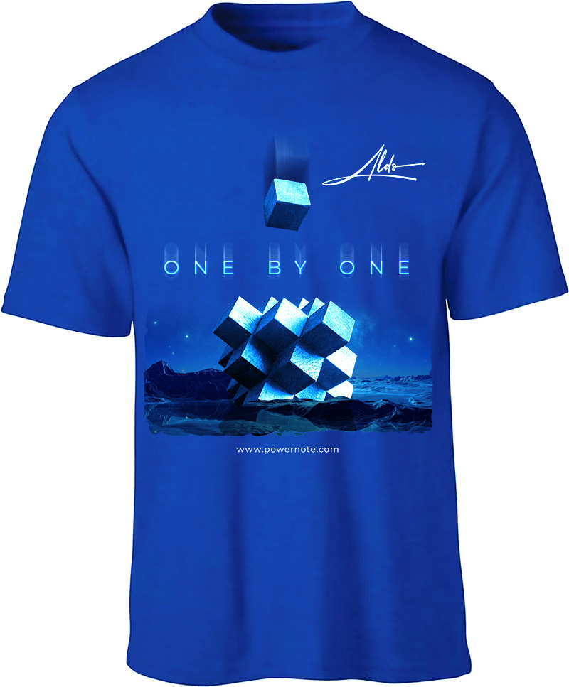 One by One - Tshirt (blue)